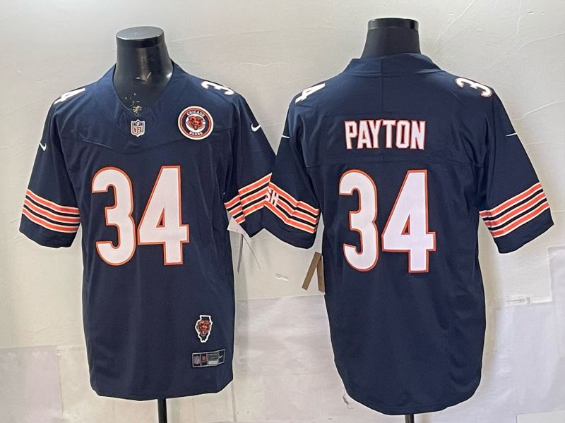 Men 2026 Chicago Bears #34 Payton Blue 3th generations Nike Limited NFL Jersey style 008->chicago bears->NFL Jersey